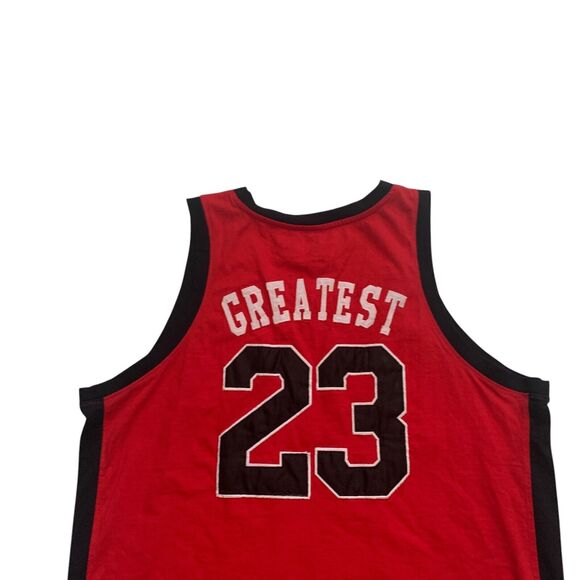 Evolution In Design Mens Sz 6X Chicago Bulls #23 Michael Jordan Greatest Tanktop - Picture 6 of 14